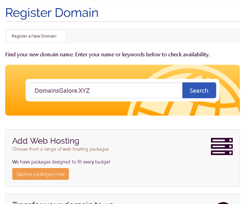 domain extensions galore