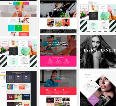 web design collage optimized